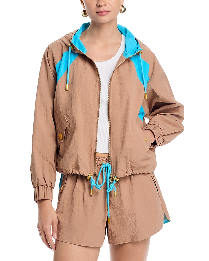L'Agence Lark Colorblocked Windbreaker Jacket