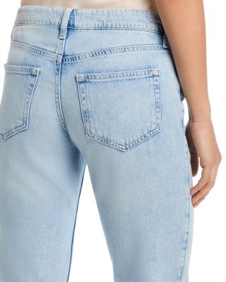 Nevia Low Rise Slouch Straight Leg Jeans in Lago Descruct