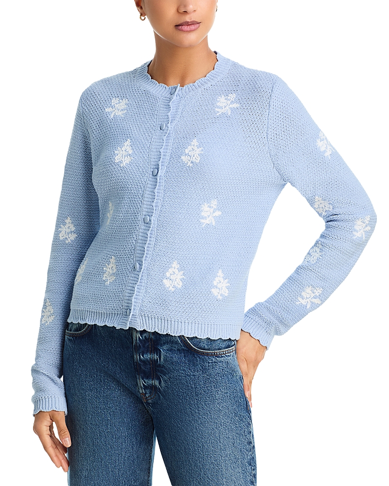 Aqua Embroidered Cardigan - Exclusive