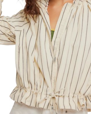 Devon Striped Balloon Jacket