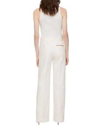  Cotton Blend Tailored Trousers