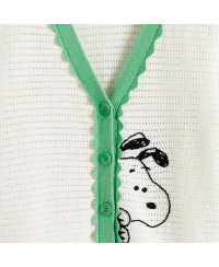  Women's Cotton Snoopy Crochet Peekabo Cardigan