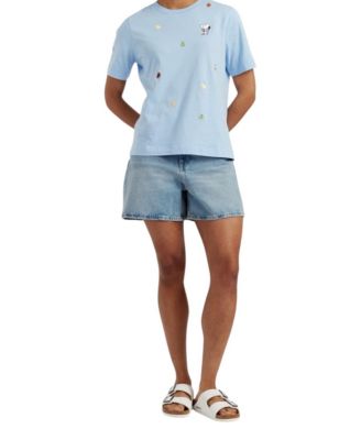  Women's Cotton Snoopy Fruit T-Shirt