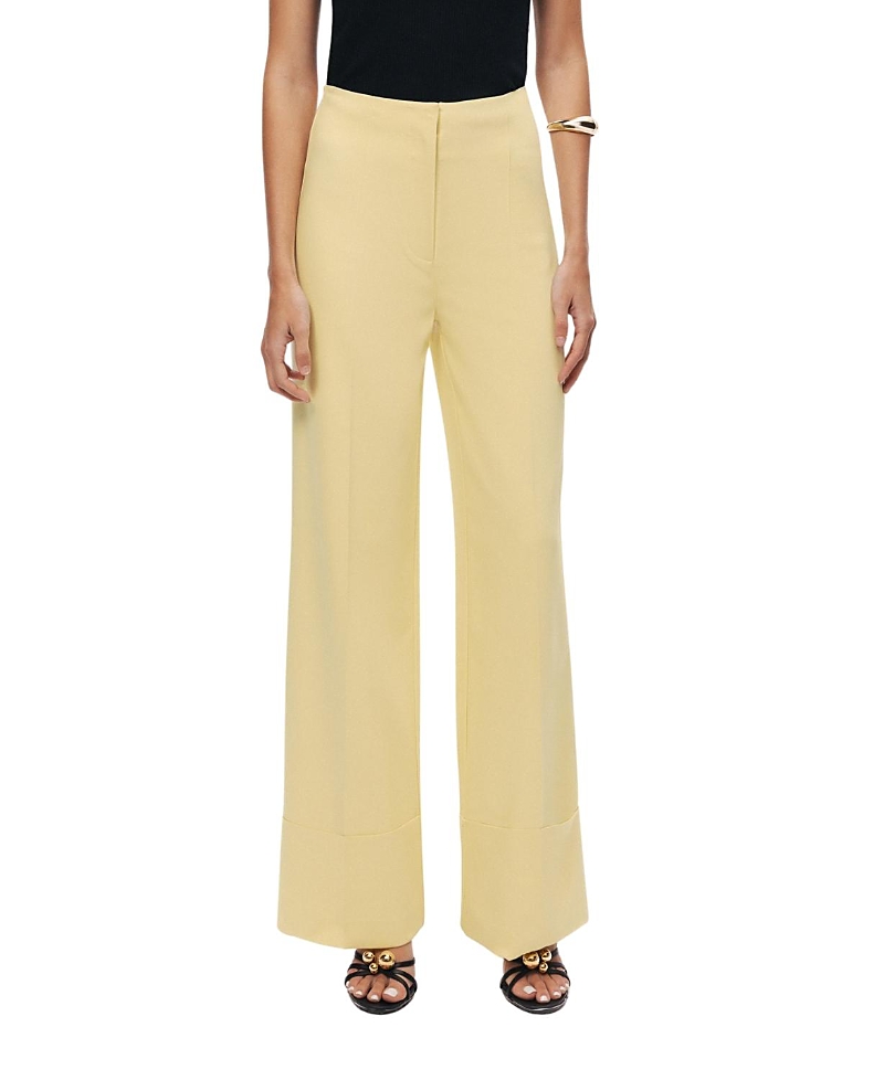 Nocturne High-Waist Tailored Wide-Leg Pants