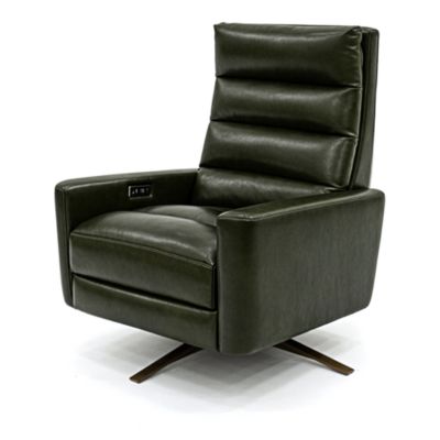 Cirrus Leather Comfort Air Swivel Recliner