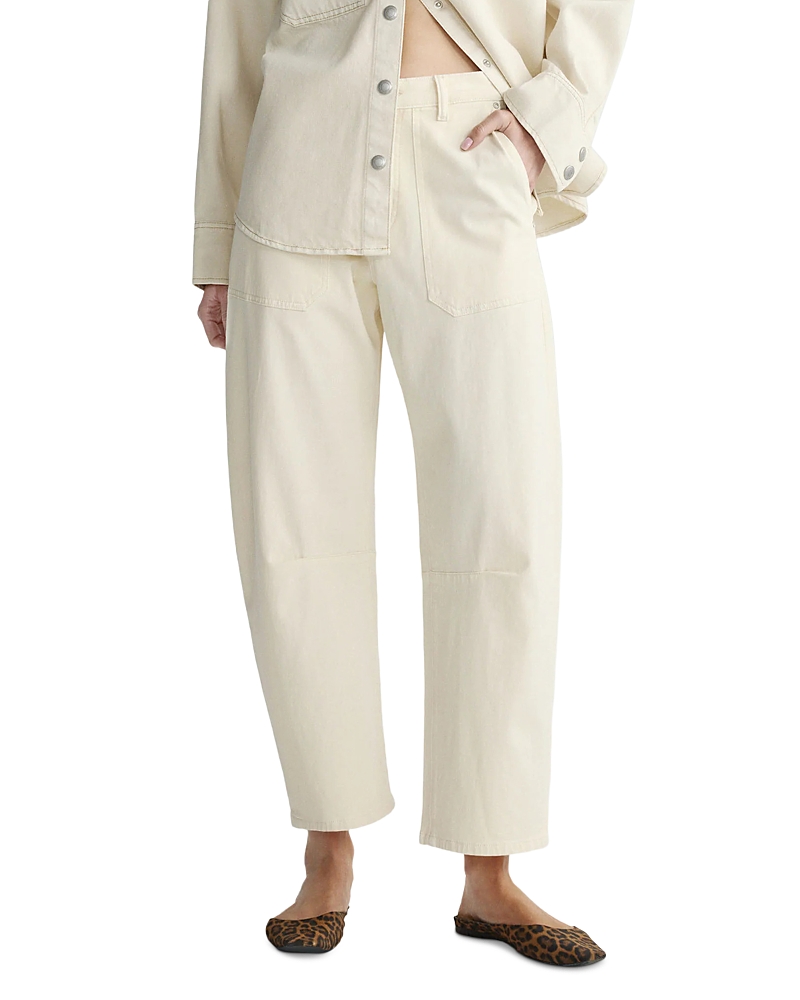 DL1961 Billie High Rise Barrel Jeans in Crema
