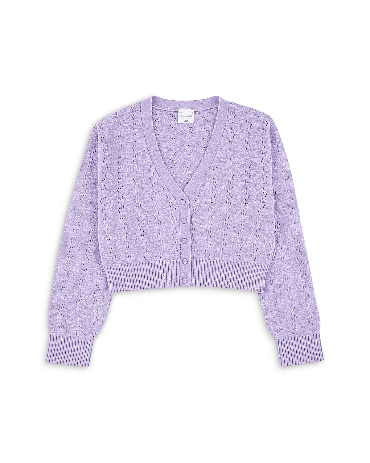 abercrombie kids Girls' Pointelle Cardigan - Big Kid