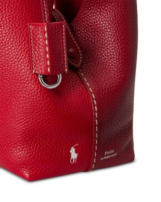 Polo Play Small Leather Crossbody Tote