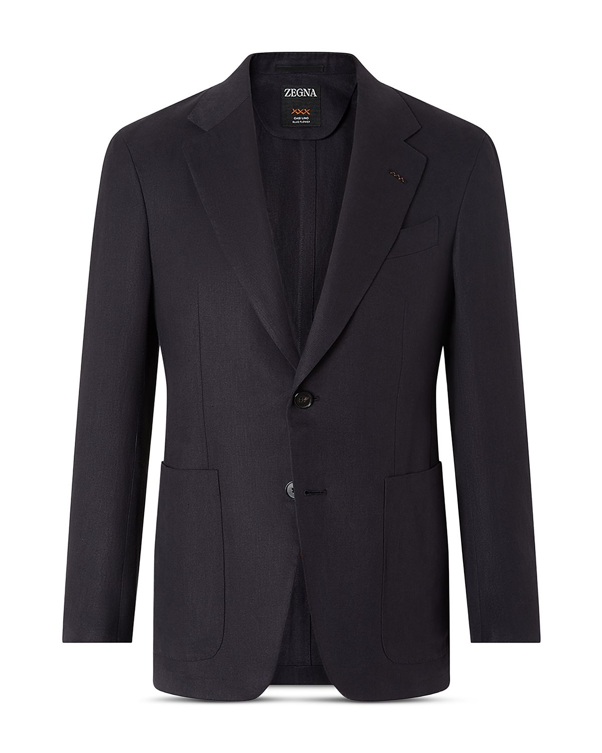 Zegna Oasi Lino Blue Flower Jacket