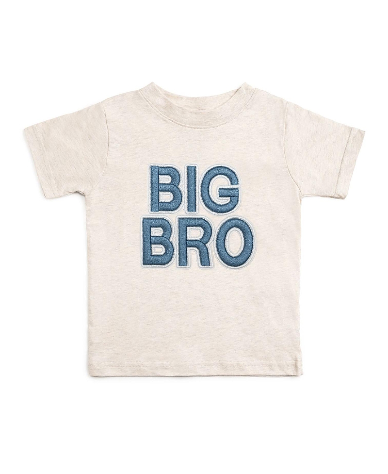 Sweet Wink Boys' Big Bro Embroidered Patch Short Sleeve T-Shirt - Baby, Little Kid