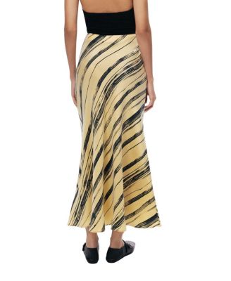  Printed Midi Skirt