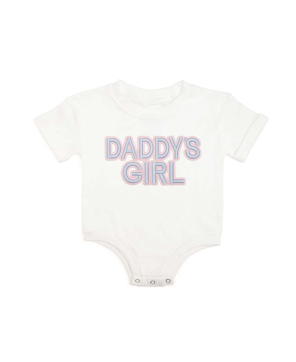 Sweet Wink Girls' Daddy's Girl Patch Short Sleeve Romper - Baby
