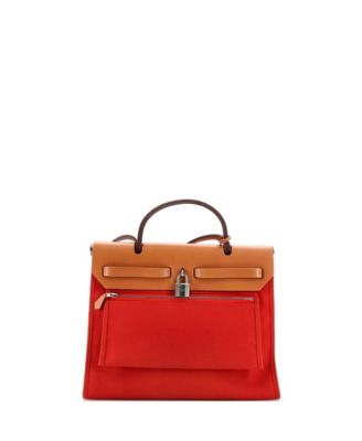 31 Herbag Zip Leather and Toile