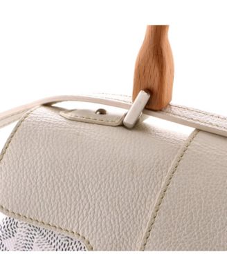  Mini Saigon Top Handle Bag Coated Canvas with Leather