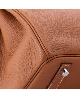 Birkin 30 Handbag Brown Togo with Palladium Hardware