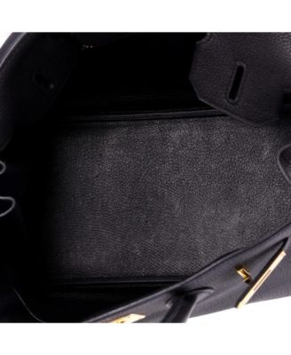 Birkin 30 Handbag Black Togo with Gold Hardware