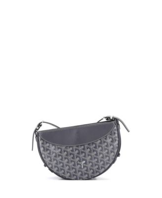   Hirondelle Shoulder Bag Coated Canvas and Leather