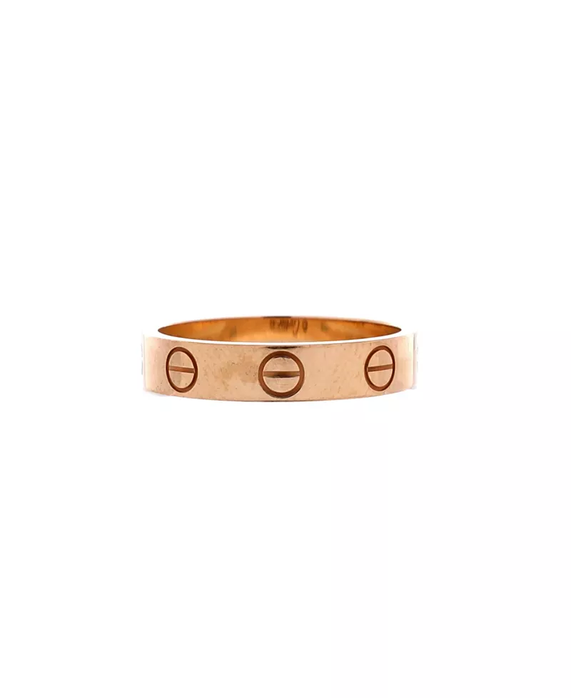 Pre-Owned Cartier Love Wedding Band Ring 18K Rose Gold