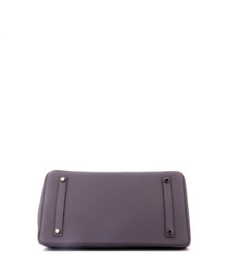 Birkin 35 Handbag Grey Togo with Rose Gold Hardware