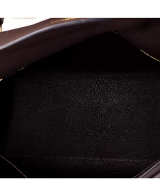 Kelly 32 Handbag Brown Togo with Gold Hardware