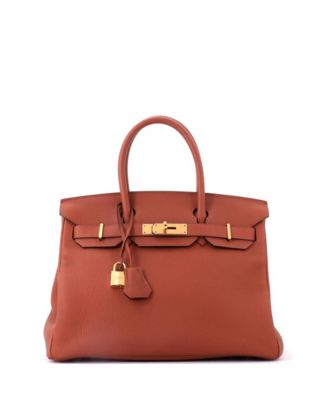 Birkin 30 Handbag Brown Togo with Gold Hardware