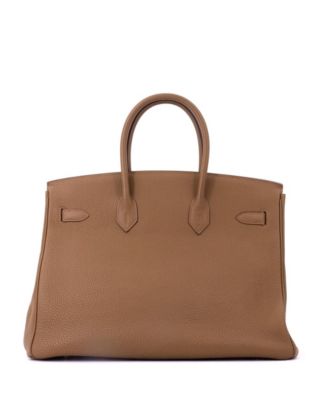 Birkin 35 Handbag Brown Togo with Gold Hardware