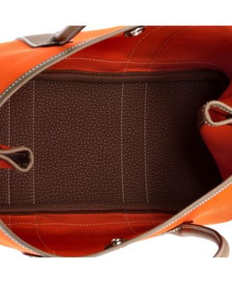 30 Garden Party Tote Toile and Leather