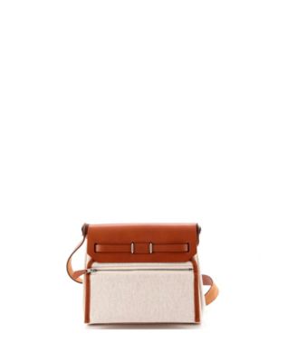 20 Herbag Zip Toile and Leather