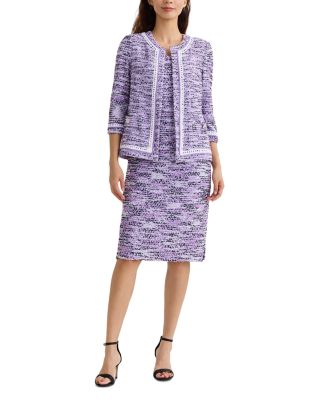 Wrinkle Resistant Eyelash Knit Jacket