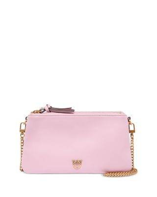 Double Mini Vitello Leather Crossbody 