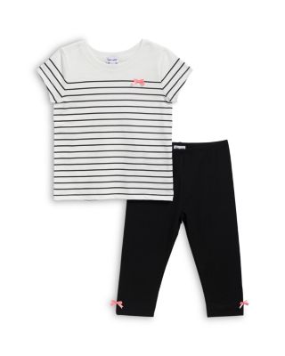 Girls' Chic Stripe Short Sleeve Set - Little Kid