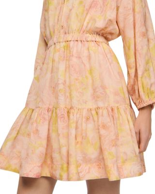 Flower Print Short Dress