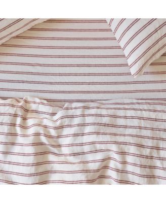Kemptown Stripe Linen Blend Fitted Sheet, Full