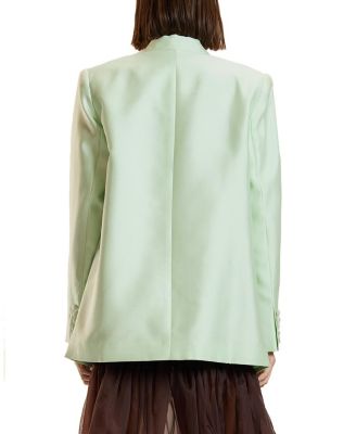  Silk Wool Double Breasted Blazer