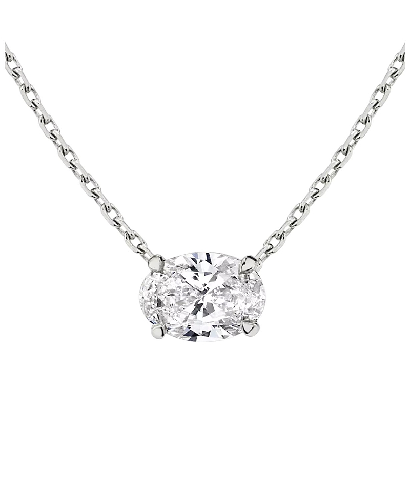 Vrai Solitaire Necklace in 14K Gold, 0.75ctw Oval Lab Grown Diamond