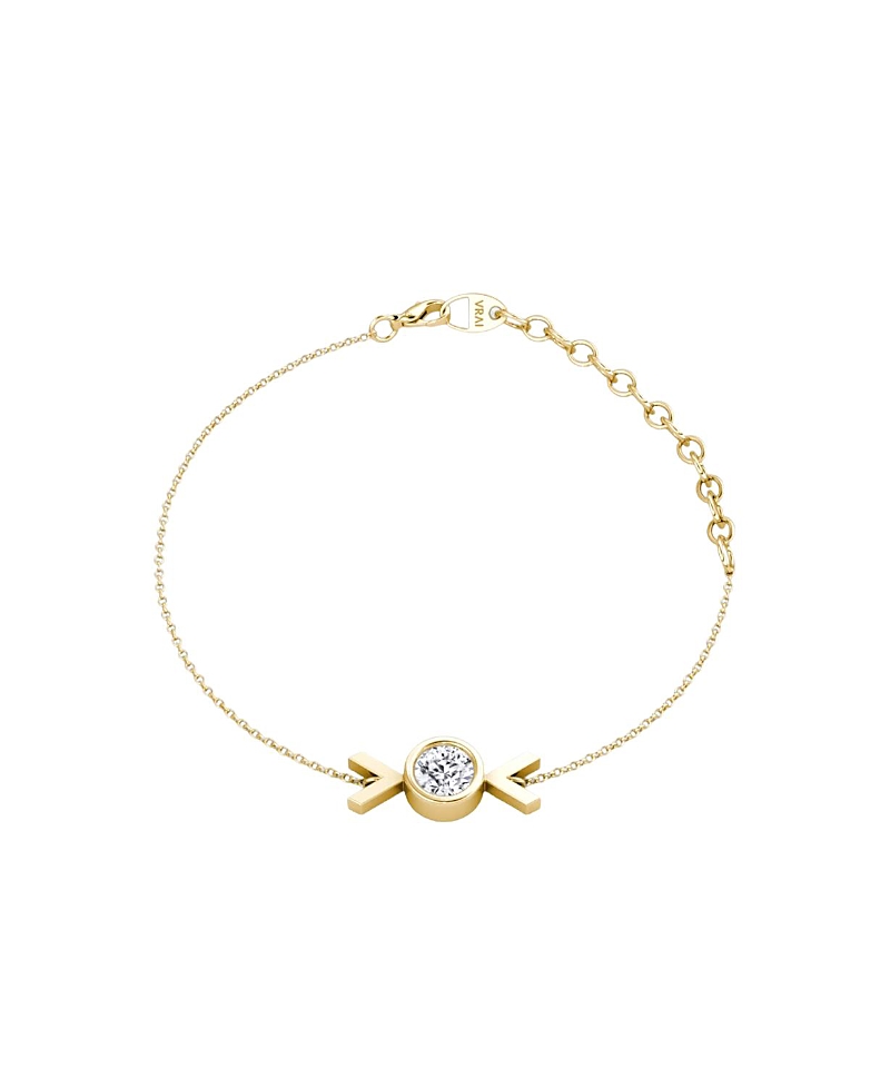 Vrai Arrow Bracelet in 14K Gold, 0.25ctw Round Brilliant Lab Grown Diamond