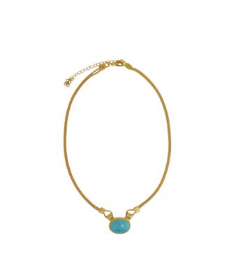 Women's Daphne Turquoise Chain Necklace