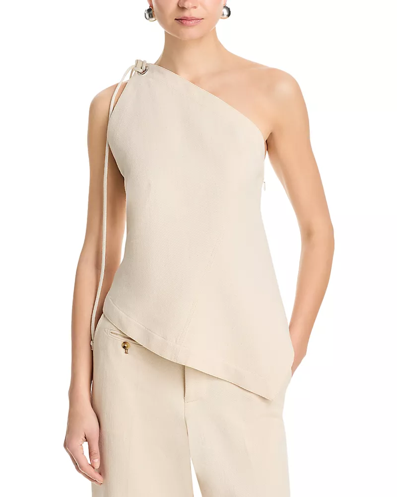 Helmut Lang Asymmetric Sailor Top