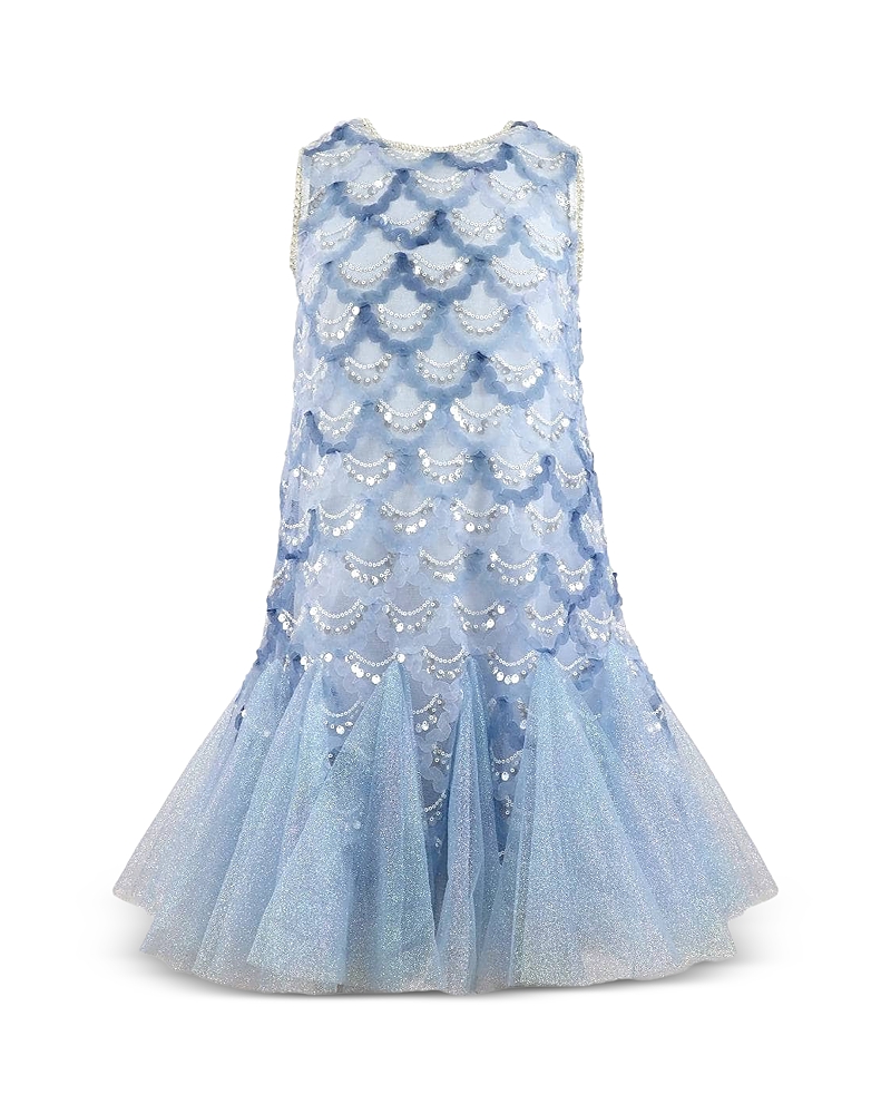 Lola + The Boys Girls' Mermaid Magic Tutu Dress - Little Kid, Big Kid
