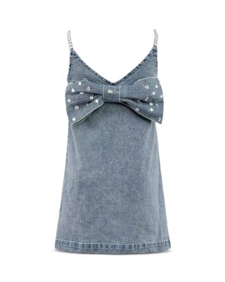 lola and the boys denim dress Lola + The Boys Happy Rainbow Denim Dress, 12