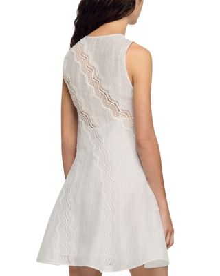 Short Trimmed Linen Dress