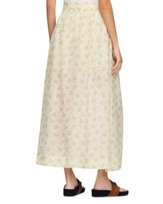 Avina Floral Print Maxi Skort