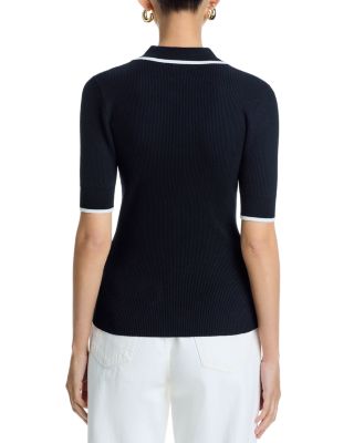 Elbow Sleeve Polo Top - Exclusive