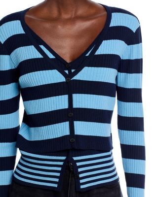 Stripe Long Sleeve Knit Top