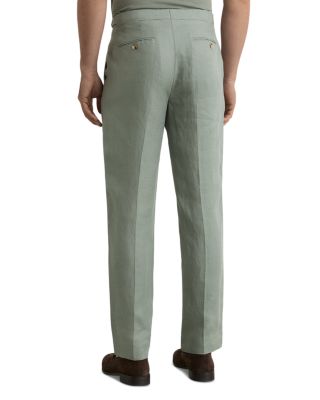 Atlantic Tailored Fit Linen Twill Suit Trousers