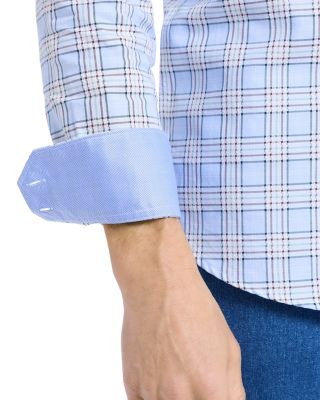 Portsoken Plaid Long Sleeve Woven Shirt