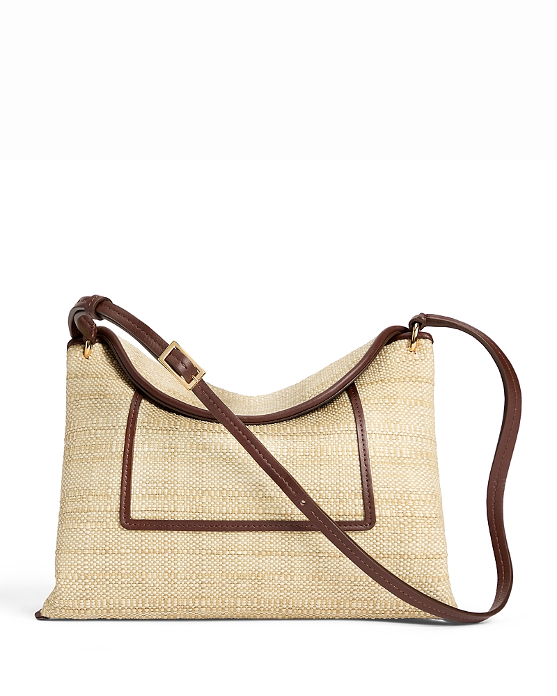 Wandler Penelope Raffia Slouch Crossbody Bag
