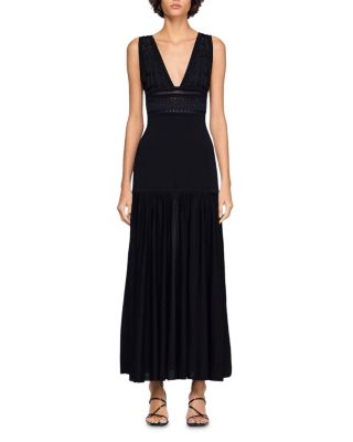 Ruffled Knit Maxi Dress