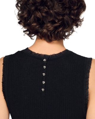 Ruffled Ottoman Knit Sweater