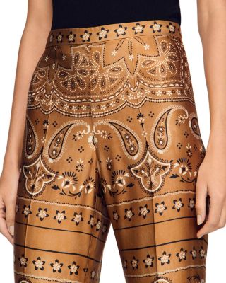 Darius Bandana Print Flowy Trousers